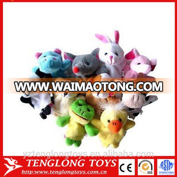 Different kinds of animal felt custom finger puppets